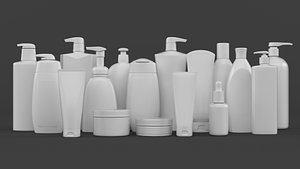 3D Plastic Bottles model