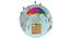 Cardboard Box Flying With Parachute Delivery