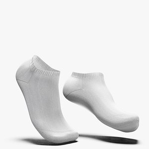Low Cut Heel Shield Pair of Socks on Toe - Different Materials model
