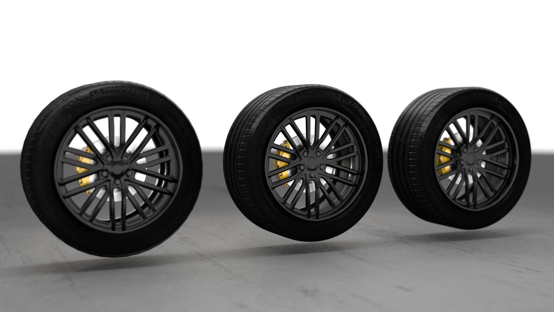 3D Model Realistic RIM And Tire 02 Subdivision Ready 1K 2K 4K Low-poly ...