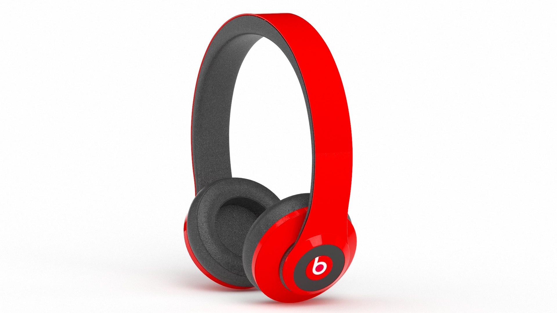 3D Model Beats Headphones Red - TurboSquid 2171280