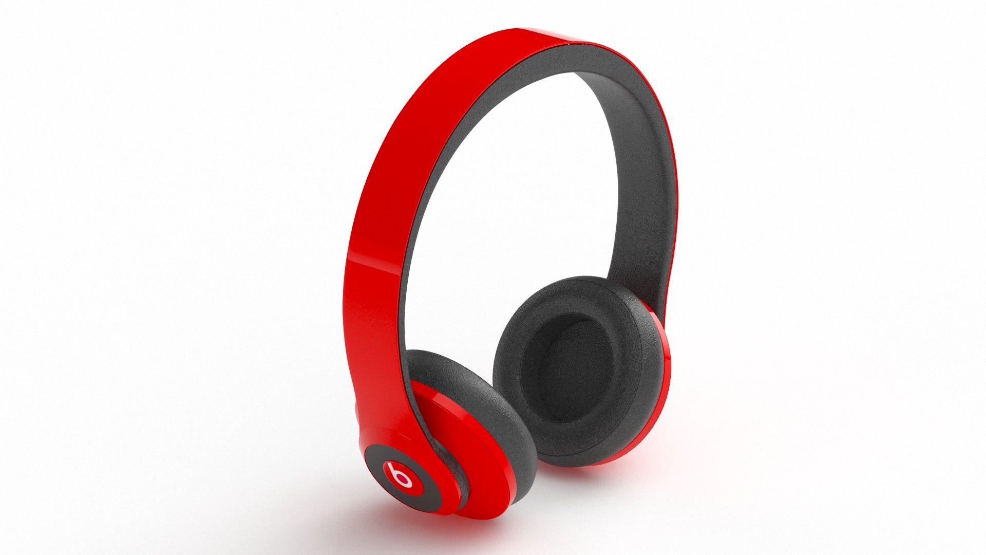 3D Model Beats Headphones Red - TurboSquid 2171280