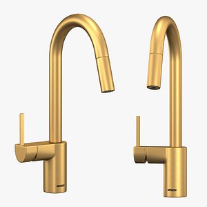 Arc Pulldown Kitchen Faucet MEON 3D model