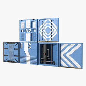 Sci-Fi Wall Panels Set
