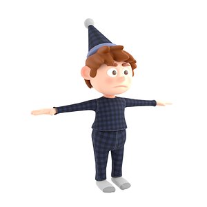 3D pijama kid model