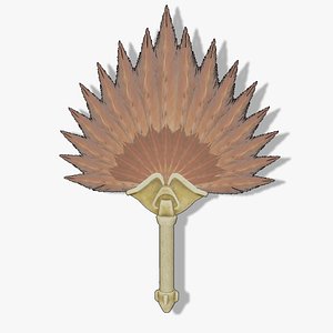 Hand fan 3D model