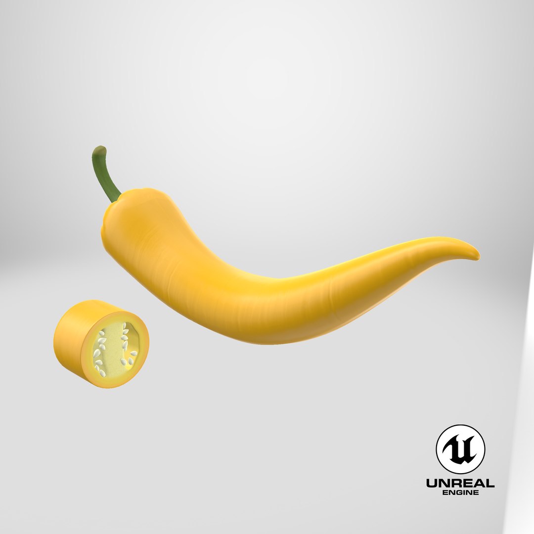 Yellow Chili Pepper 3D model https://p.turbosquid.com/ts-thumb/LI/93jQ5R/d4/stemcell_unreal_render/png/1720447552/1920x1080/fit_q87/7079915630e4530cea883e0dfe56bc4b56dcb37a/stemcell_unreal_render.jpg