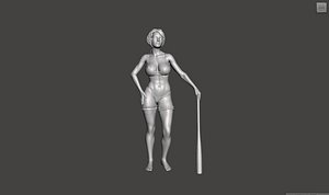 Printable Nude Female Body Pose 07