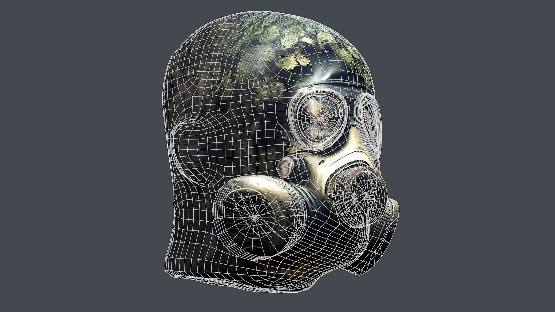 Gas Mask Protection Plastic Model - TurboSquid 2037403