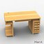 wooden computer table
