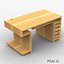wooden computer table