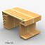 wooden computer table