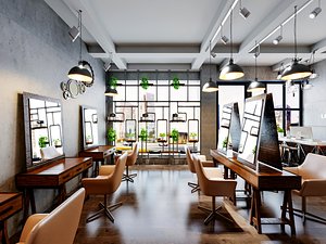 Industrial Loft Barber Shop