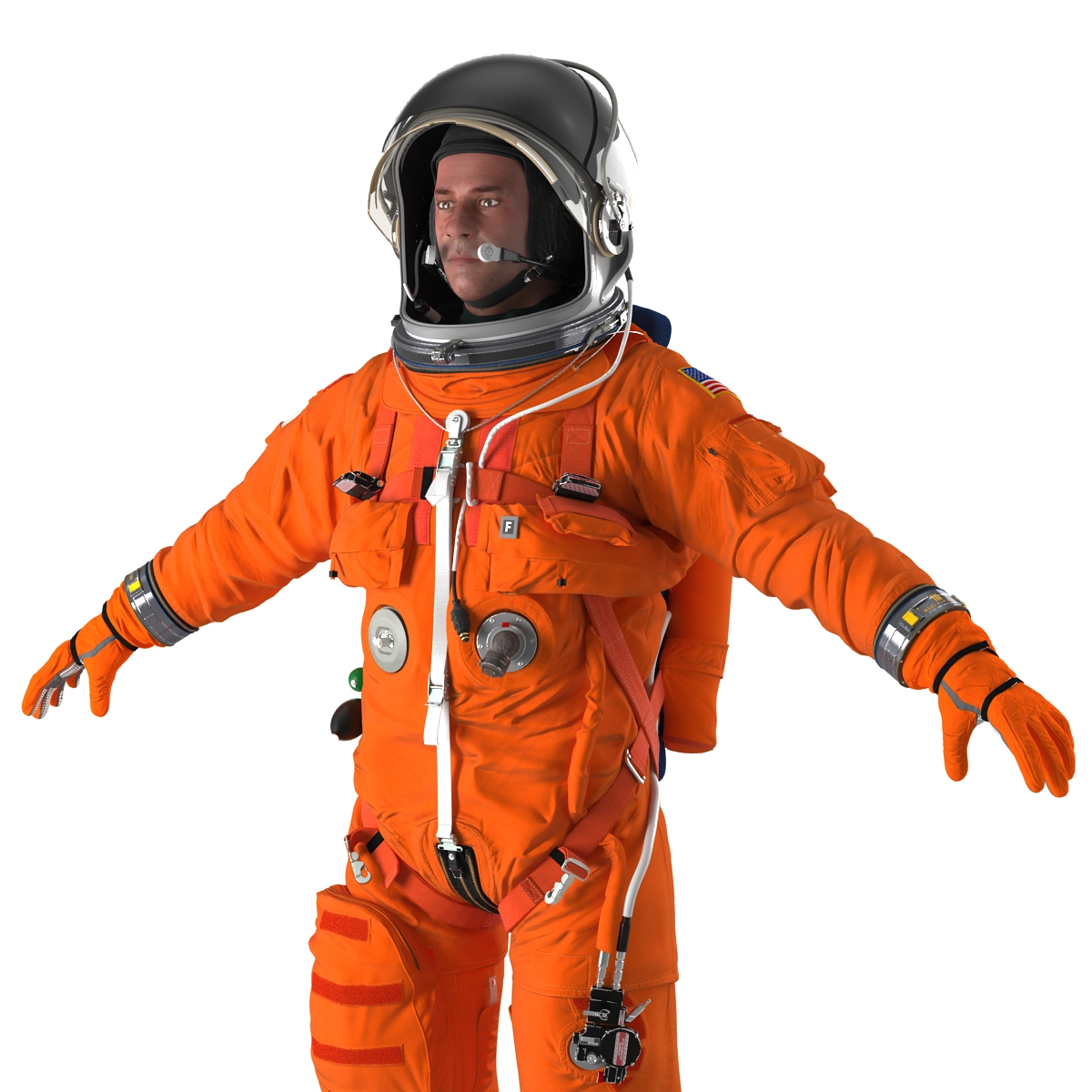 astronaut wearing advanced crew 3d ma