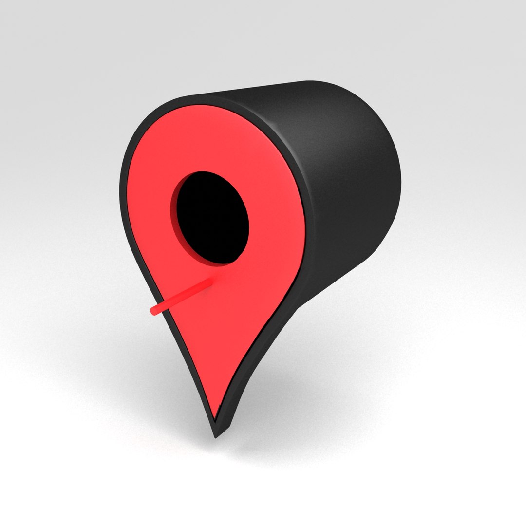 3d google pin - model