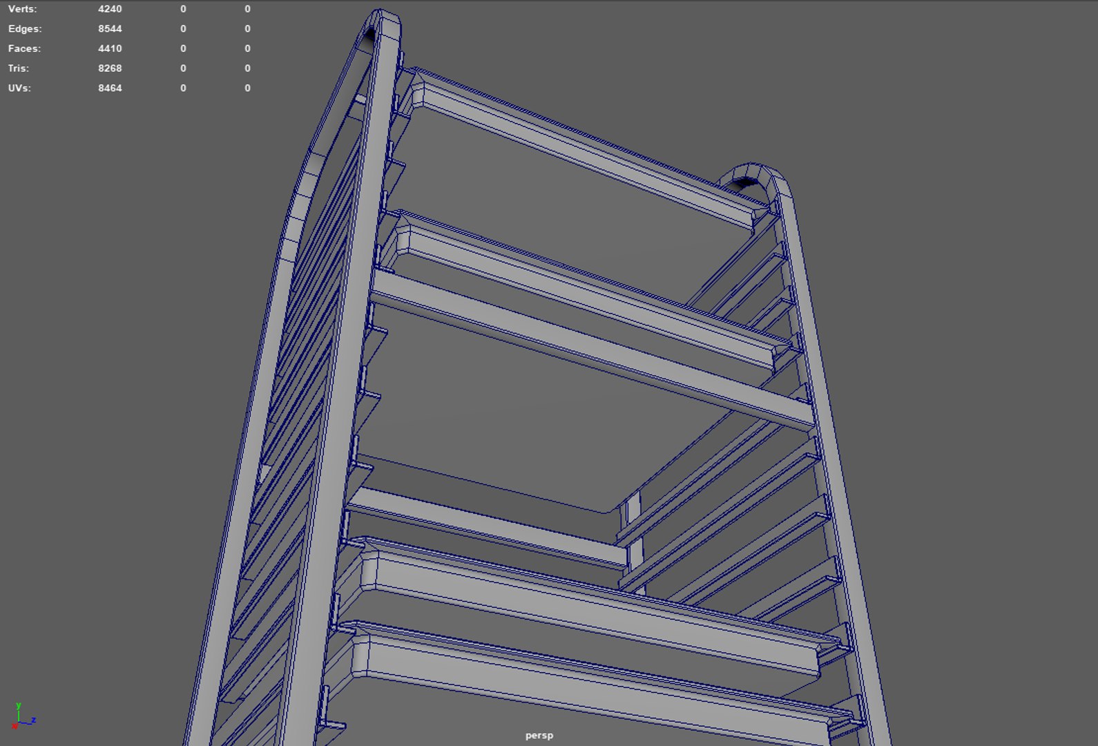 Tray Rack Trolley 3D Model - TurboSquid 1982989