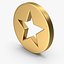 Gold Star 3D model