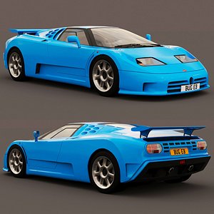 3D bugatti eb 110