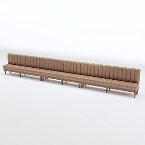 Banquette Seating with buttons model