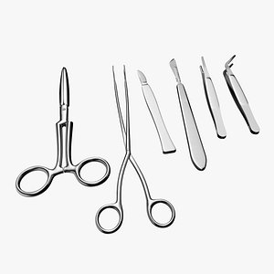 Collection of Surgical Tools model
