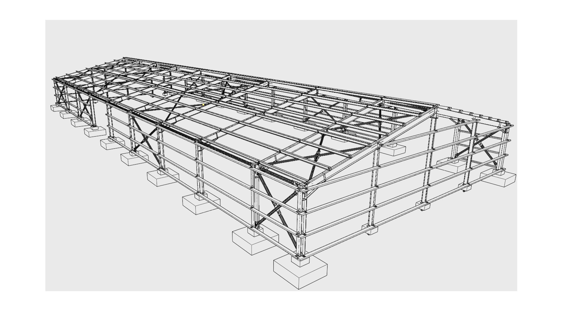 Steel structure building model - TurboSquid 1687946