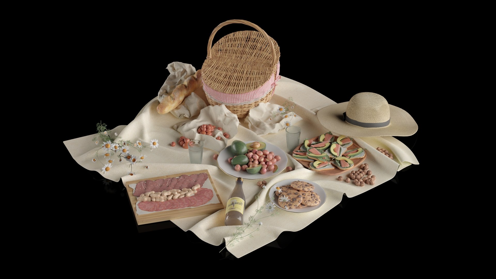 Picnic Food And Hat 3D model https://p.turbosquid.com/ts-thumb/LI/kRg1Zz/jL/6/jpg/1744570198/1920x1080/fit_q87/2b536716c1f252693cd9bce3ea91457ae31627ac/6.jpg
