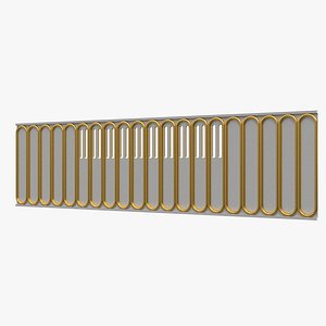 Modern Decorative Vent Cover 3D Model for Interior Visualization294