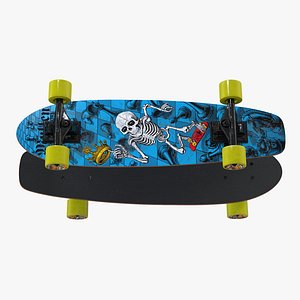 kicktail skateboard 3D model