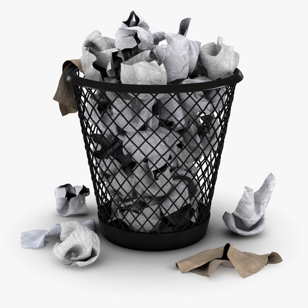 3d wired metal bin