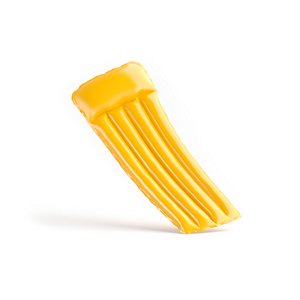 Yellow Inflatable Swim Mattress - air float swimming pool 3D