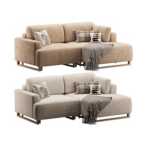 sofa Onte Textile Grafit 3D model