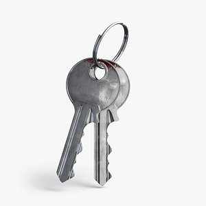 door key keychain 3D model