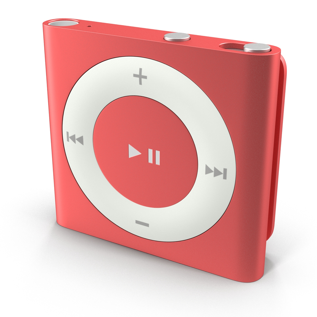 Ipod Shuffle Red Modeled 3d Max