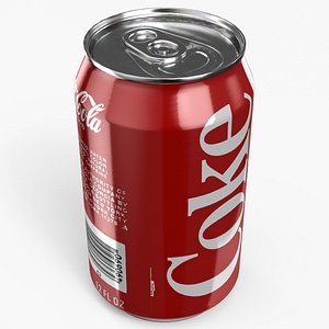 3D Beverage Can 330 ml Coca Cola Coke model