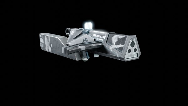 3D Low Poly Sci-fi Gun model - TurboSquid 1811216