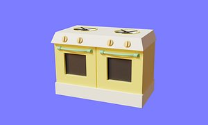 Gas stove 3D