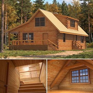 Wooden Log Home