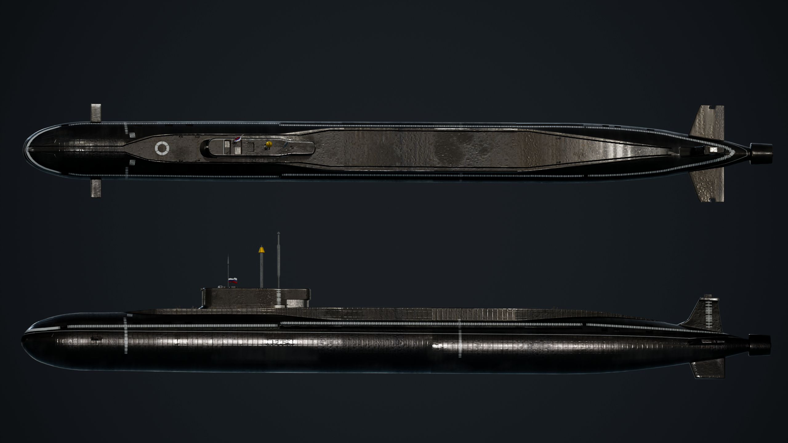 K-549 Knyaz Vladimir Borei-Klasse U-Boot 3D-Modell - TurboSquid 1692615