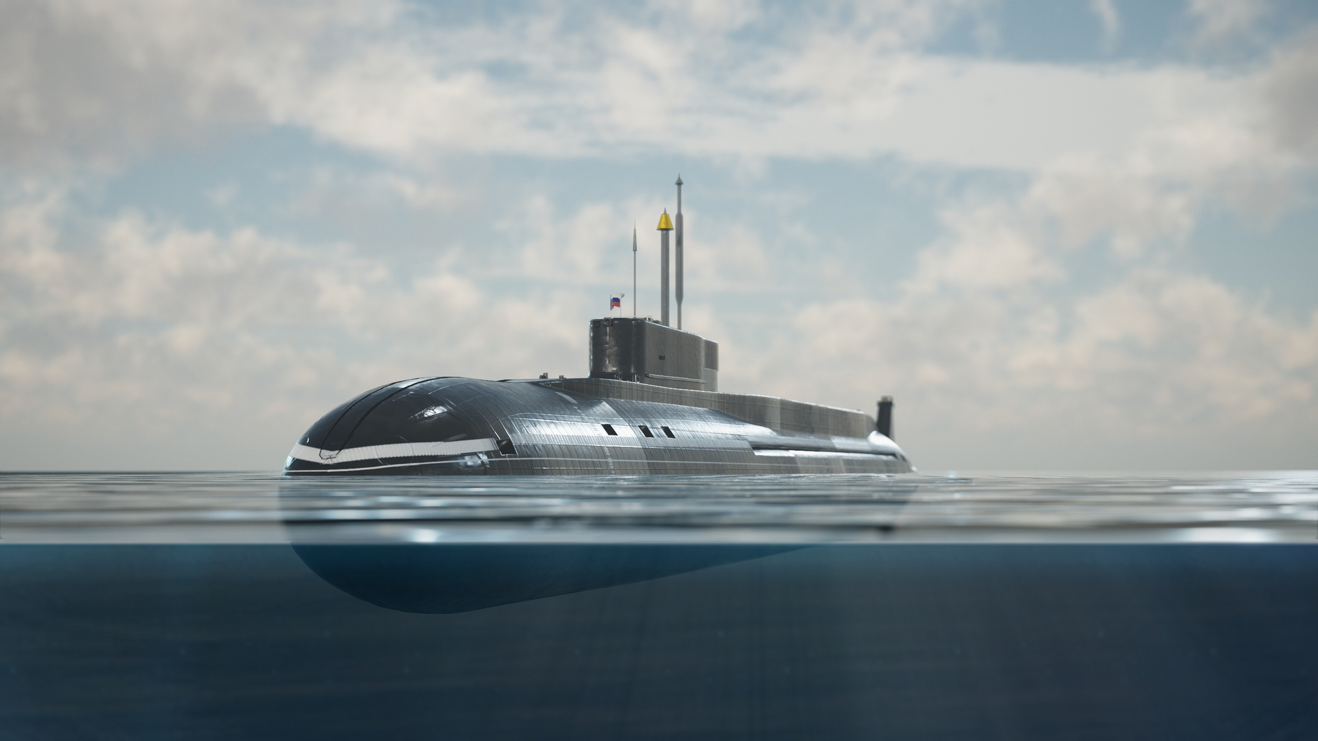 Knyaz Vladimir Borei-class Submarine 3D - TurboSquid 1692615