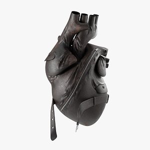 leather heart 3D