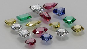 3D gem stones