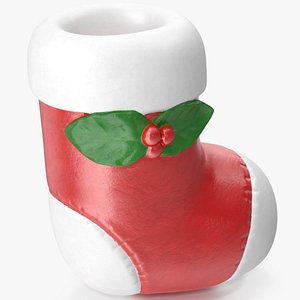 3D christmas sock figurine