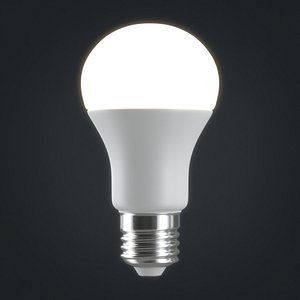 3D light bulb model