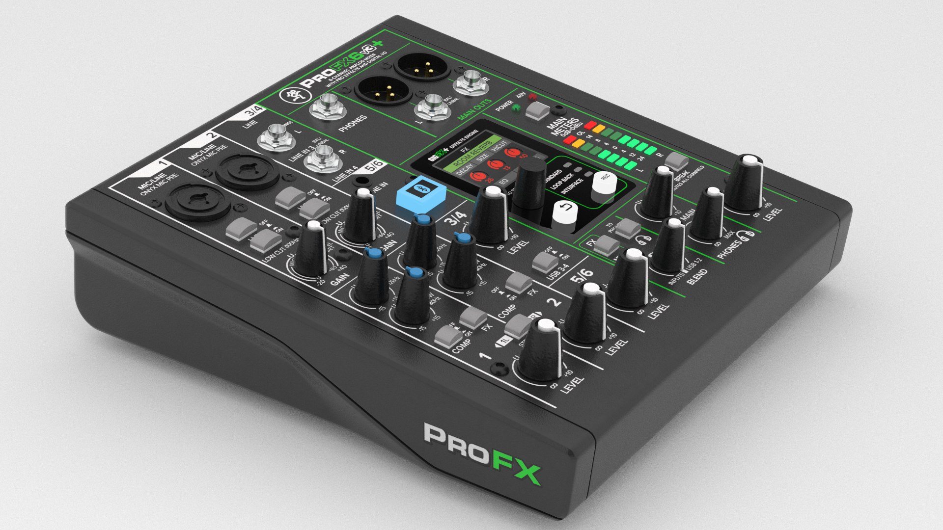 3D Model Mackie ProFX6v3 6-Channel Mixer - TurboSquid 2192384