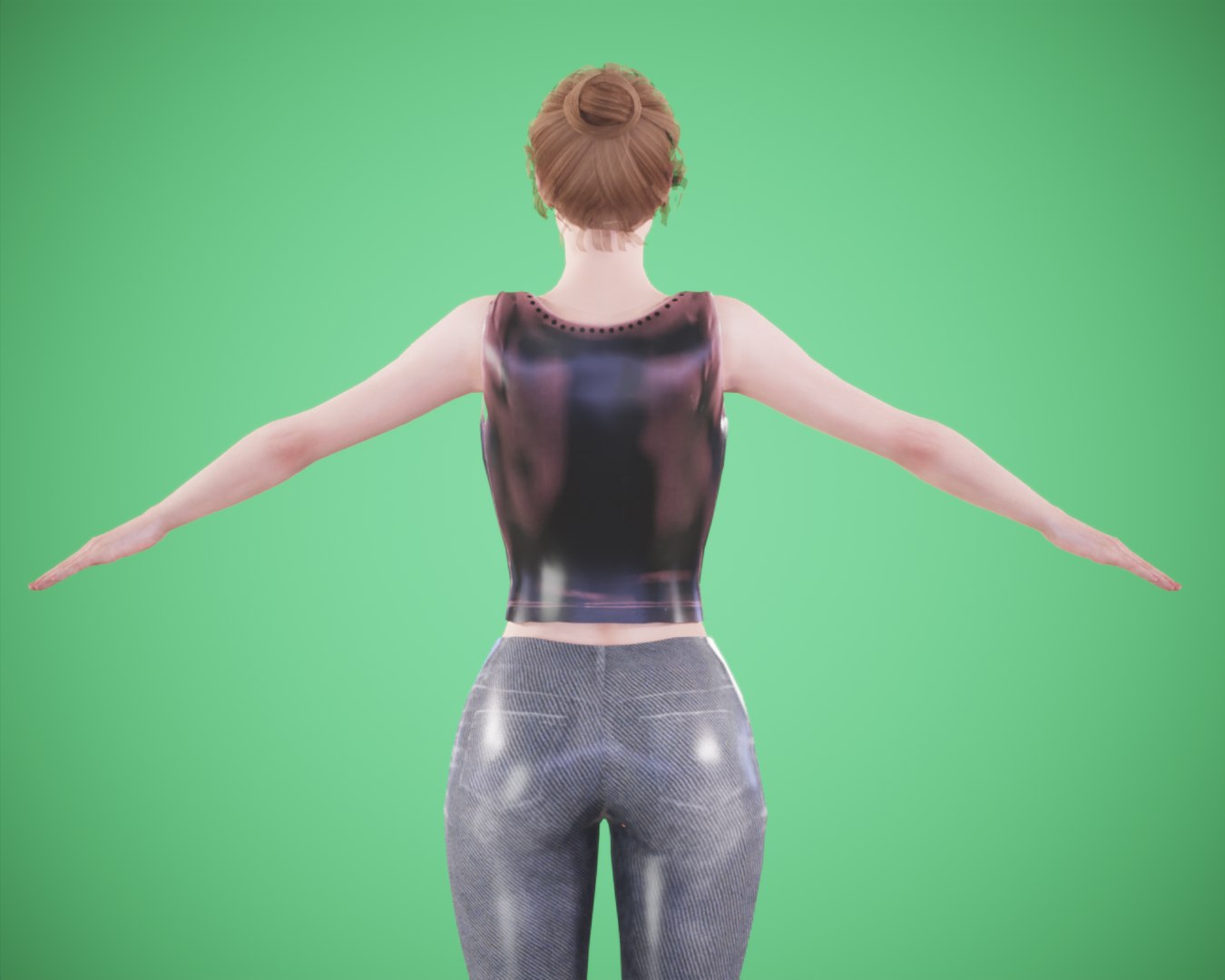 3D Game Cartoon Rigged Girl - TurboSquid 2223396