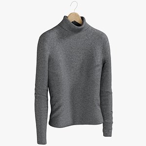 3D model realistic pullover hanger 2