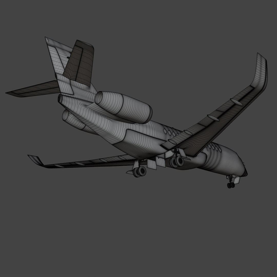 3D Dassault Falcon 6X Business Jet 3D Model - TurboSquid 2506393
