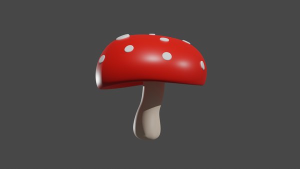 Mushrooms 3D model