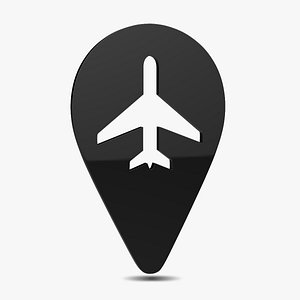 pointer airport location 3D model