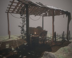 Medieval village pack Low-poly